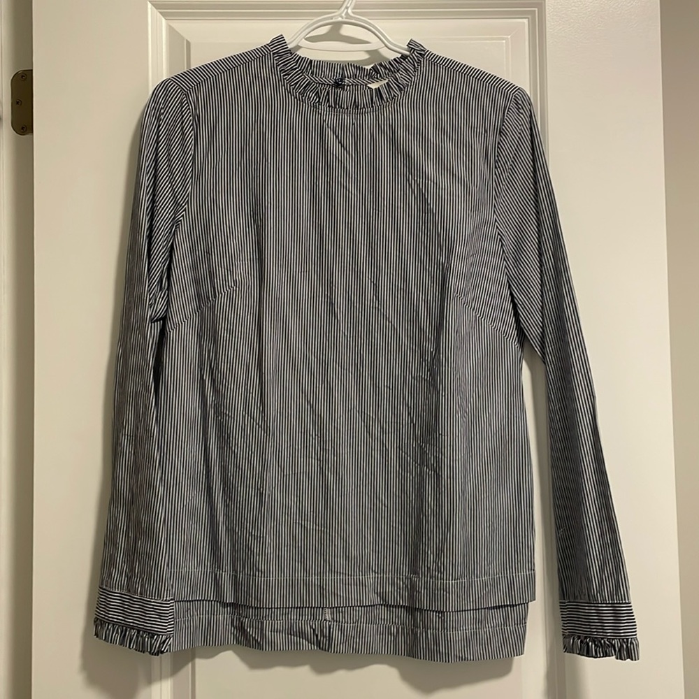 H&M Striped Navy and White Shirt